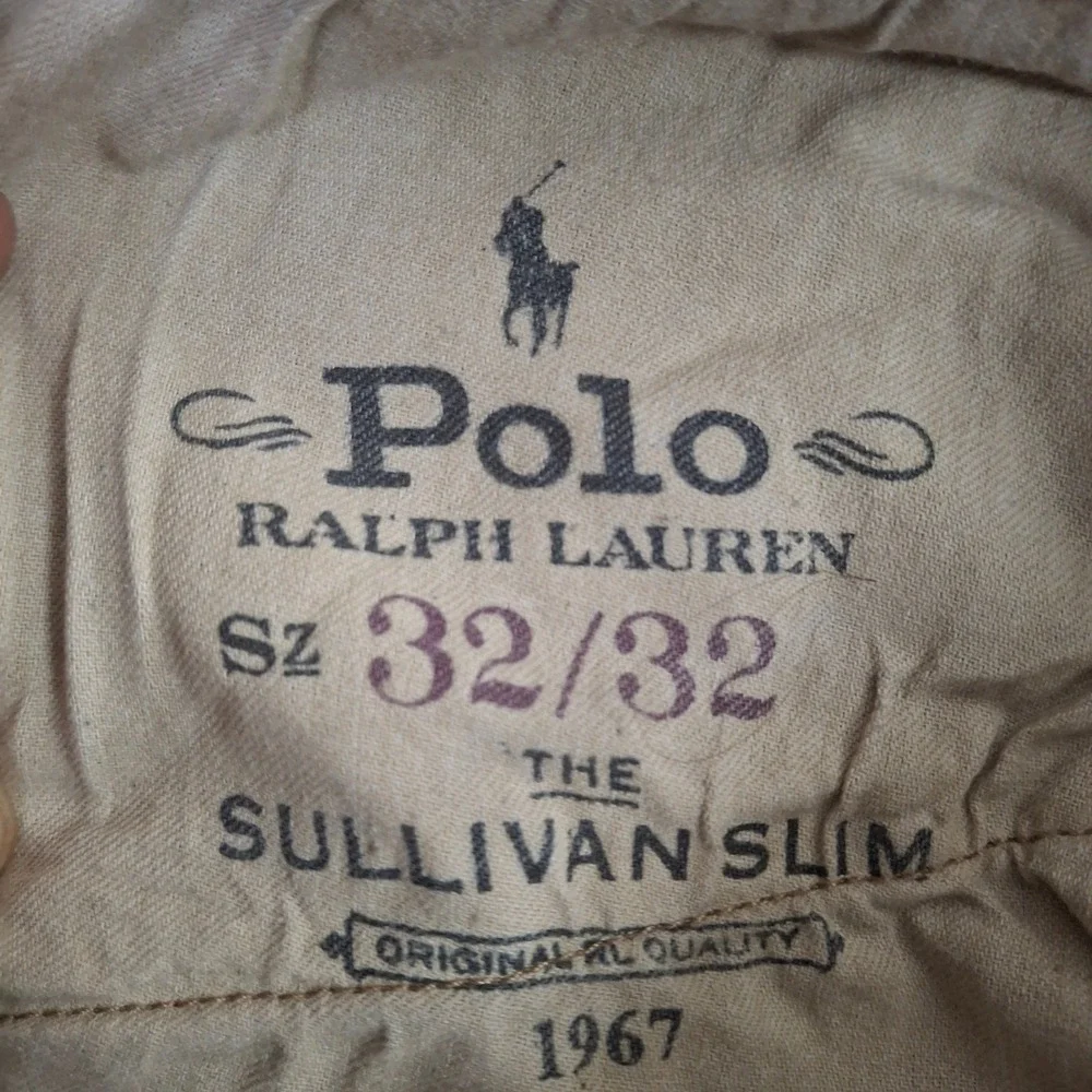 Polo Ralph Lauren Sullivan Slim Jeans Mens 32x32 Tan Khaki Stretch Pants